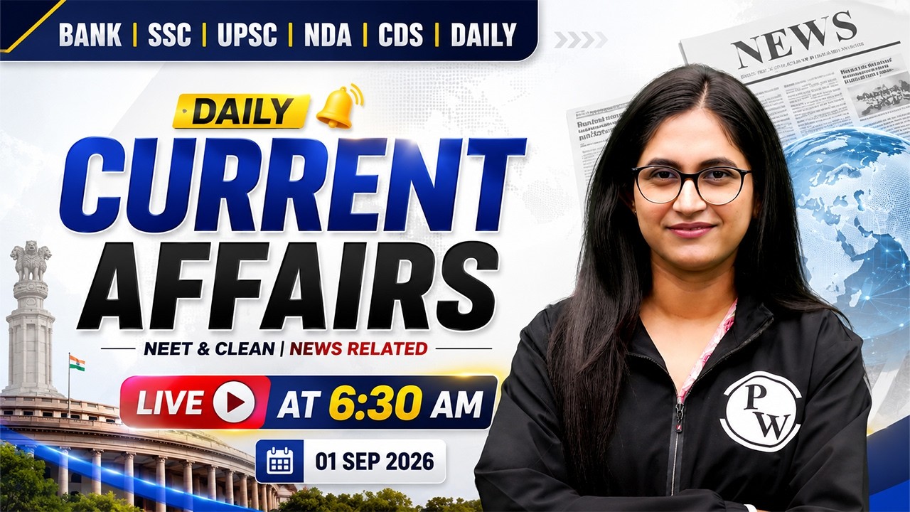 1st Sept 2026 | Current Affairs Today | Banking Current Affairs 2026 | by Sushmita Ma'am