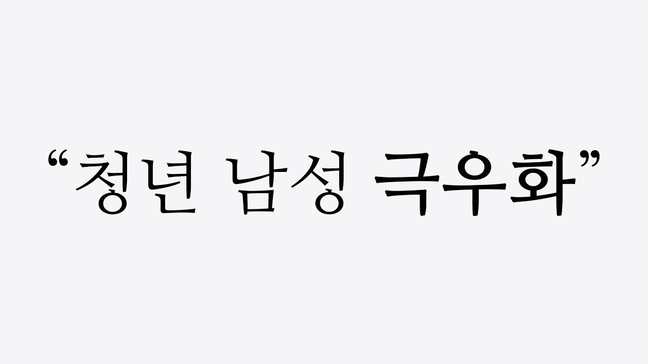 청년 남자의 극우화 보수화? 아닙니다. 정상화 입니다. 왜 세계의 많은 청년 남자들은 내몰리고 있는가?