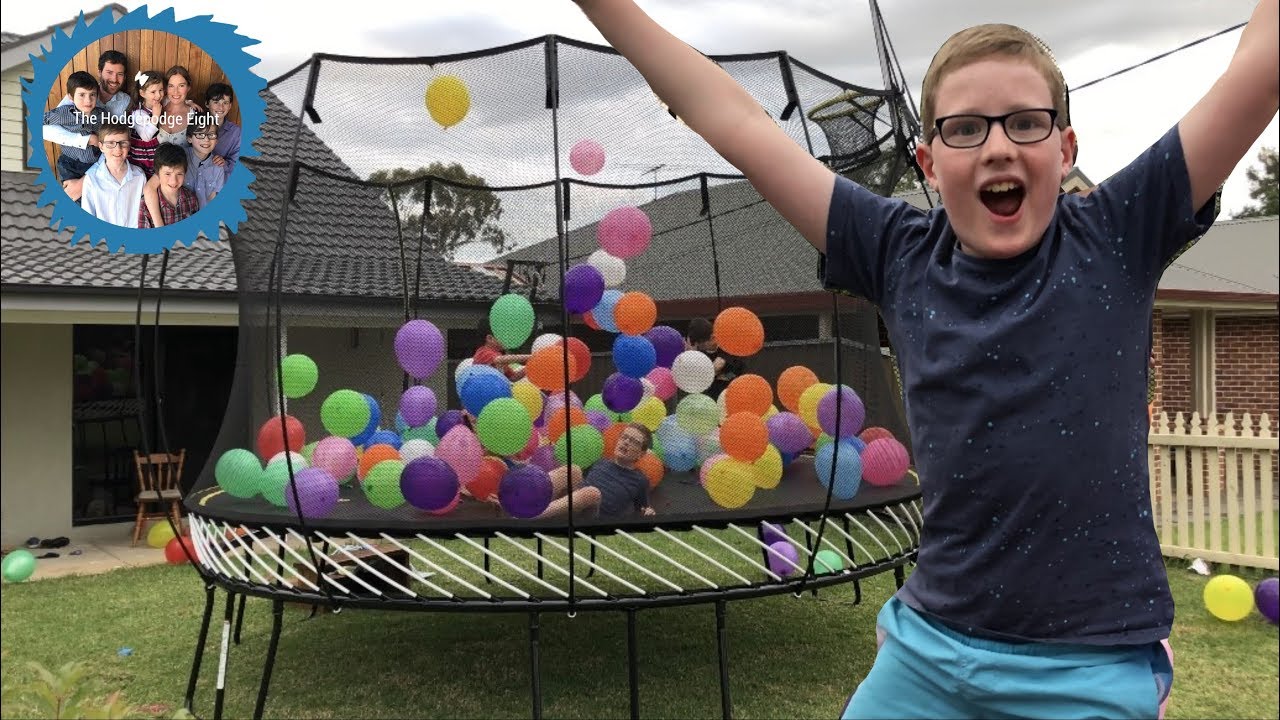 JUMBO SPRINGFREE TRAMPOLINE!  *SURPRISE EARLY CHRISTMAS PRESENT FOR OUR 6 KIDS!*