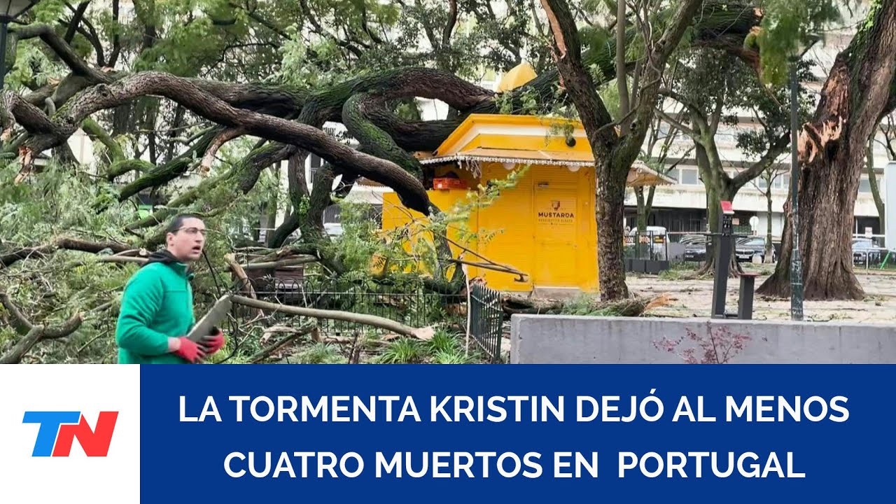 PORTUGAL: la tormenta Kristin dejó al menos cuatro muertos y numerosos daños materiales