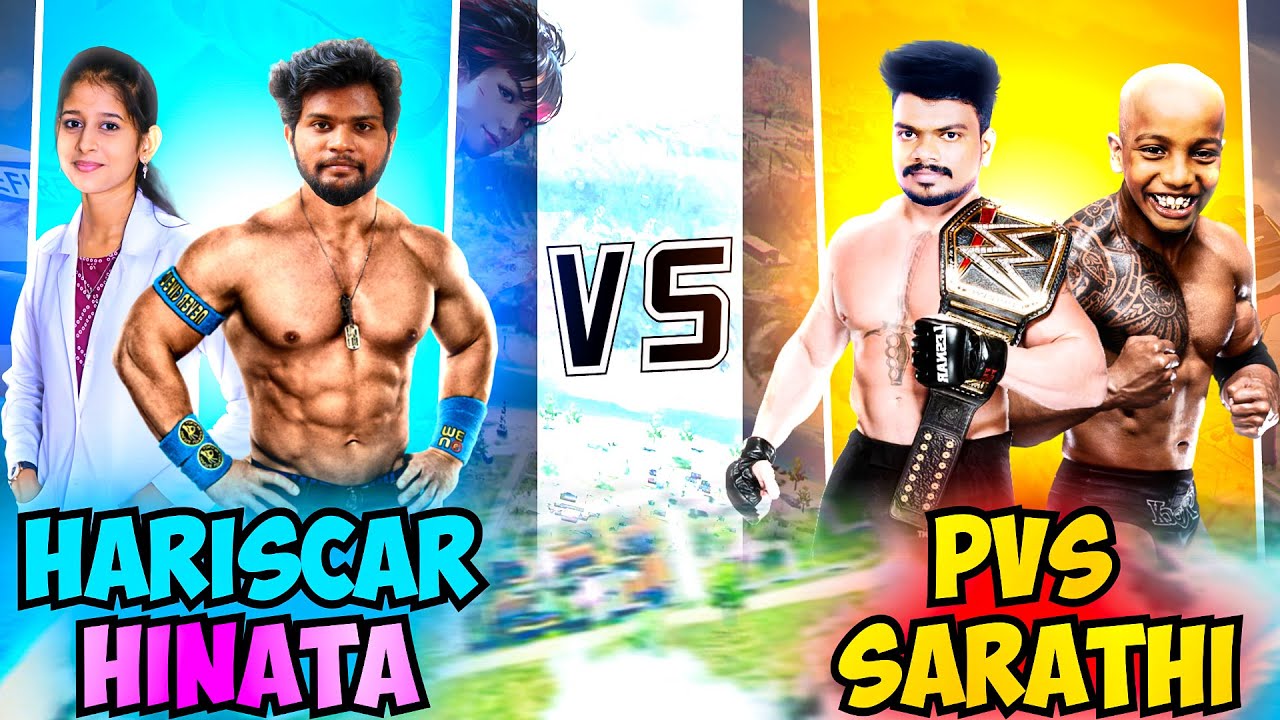 💥Hariscar x Hinata vs PVS x Sarathi 2 vs 2 FUNNY CLASH SQUAD  TIP & TRICKS IN TAMIL