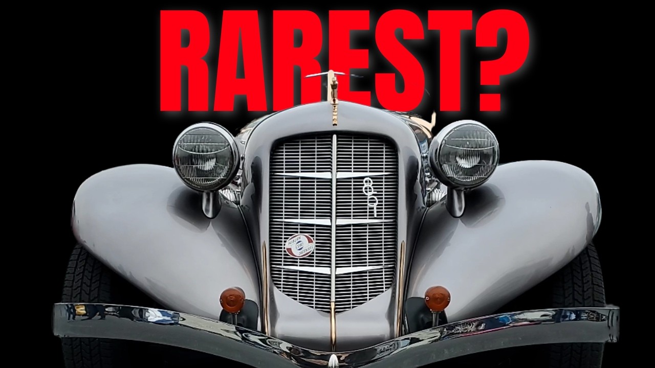 Is This the Rarest Car We've Ever Seen? 1935 Auburn V12 Supercharged Boat tail. Cars & Coffee