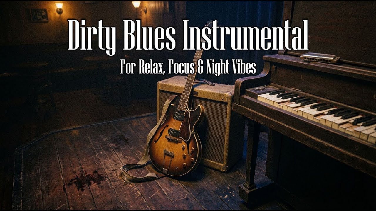 Dirty Blues Instrumental 🎶 Slow Blues for Late Night Focus