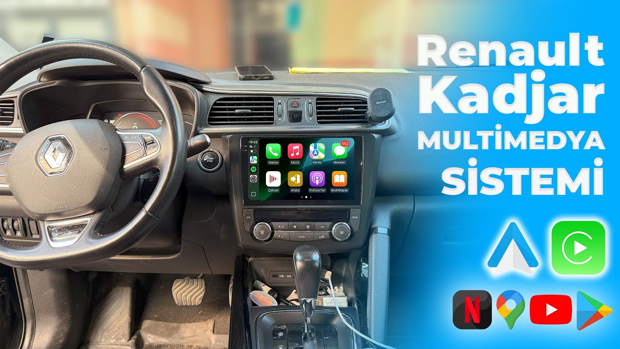 Renault Kadjar (2016 - 2019) CarPlay ve AndroidAuto Destekli Android Multimedya Sistemi➡ 22-809