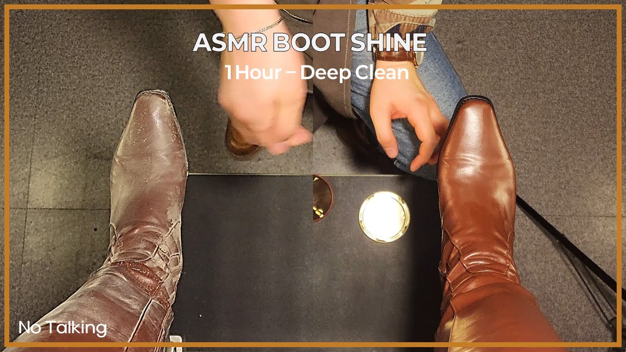 Ultimate🌟 Brown Leather Boot Shine ASMR – 1 Hour Satisfying Deep Clean for Sleep (No Talking)