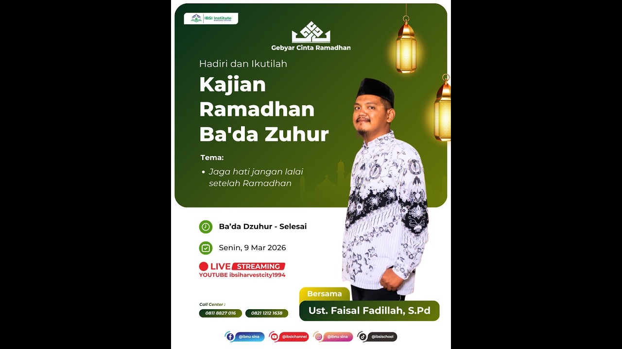 KAJIAN DZUHUR 2026 USTADZ  FAISAL FADILLAH,S.Pd