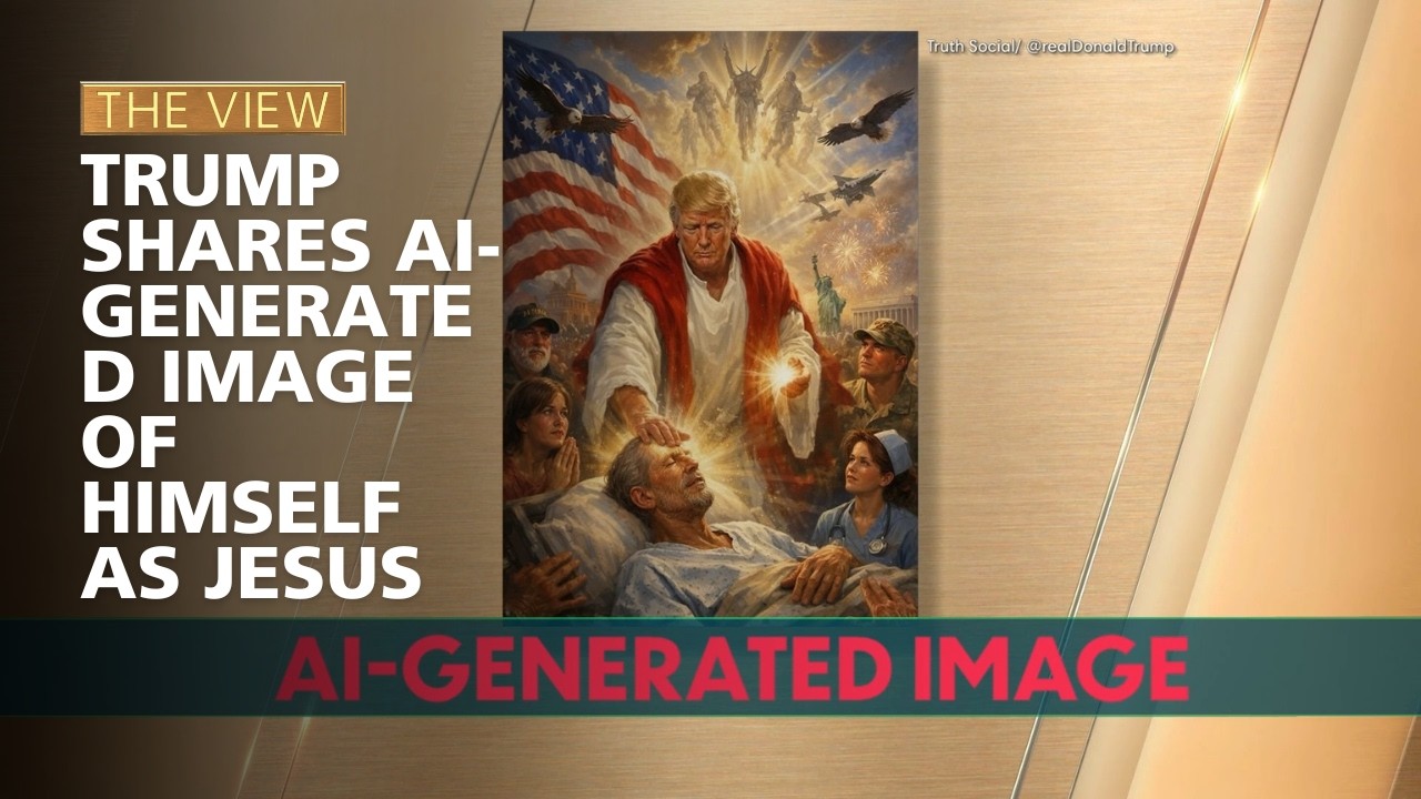 Trump Shares Ai-Generated Image Of Himself As Jesus | The View