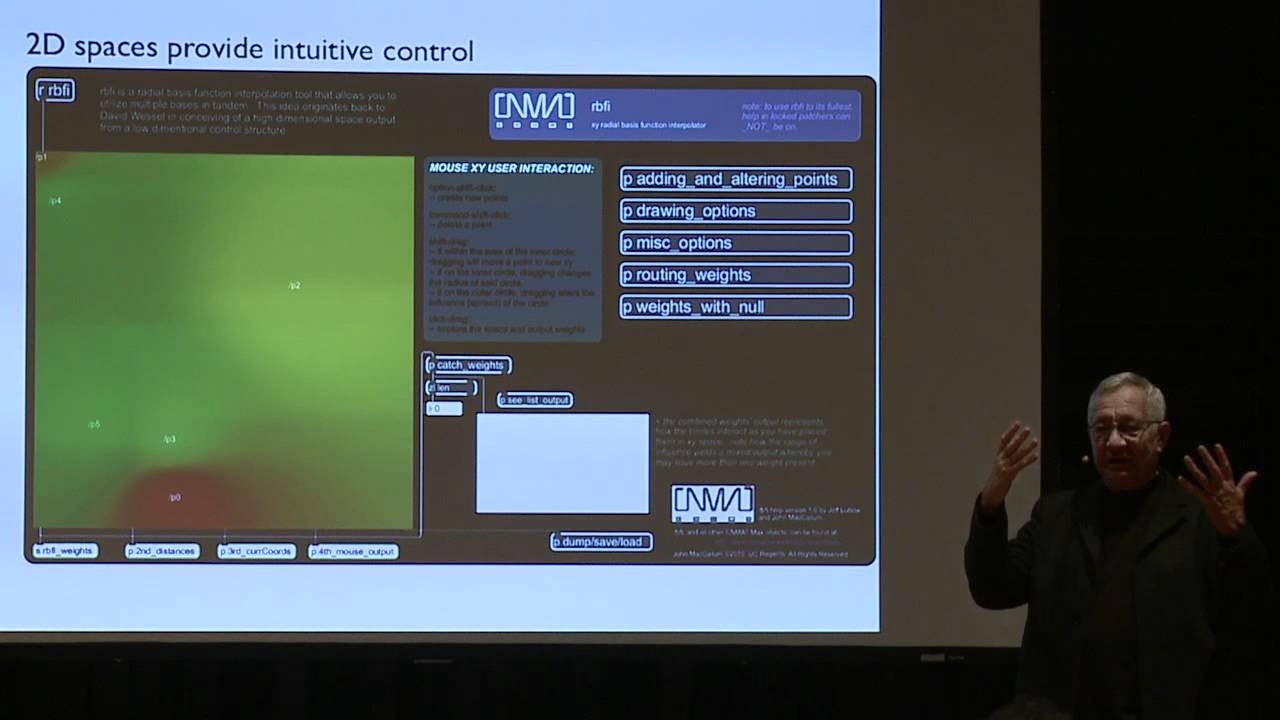 David Wessel - Designing musical instruments that privilege improvisation