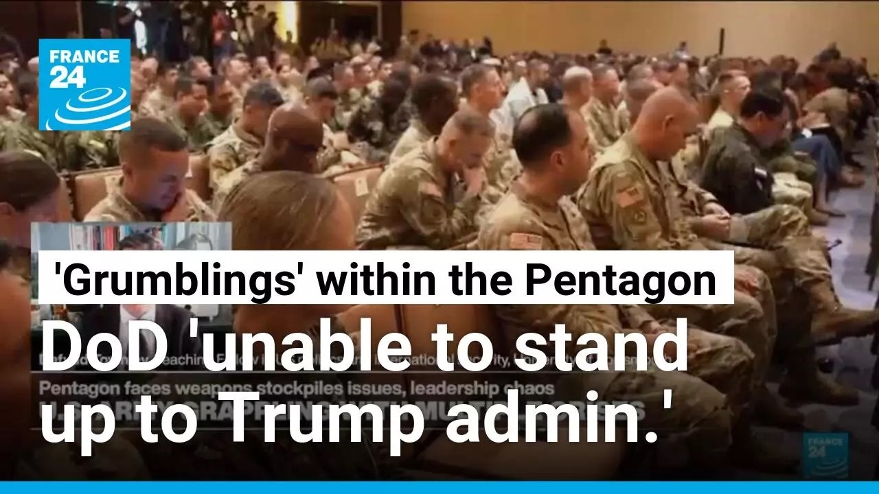 'Culture of fear within US Defence Department: Slow leakage of dissent against the administration'