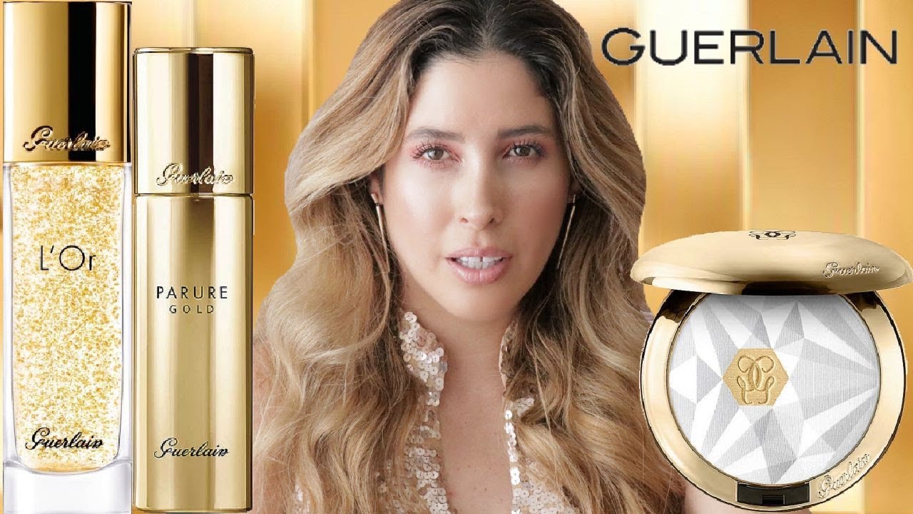 NEW GUERLAIN PARURE GOLD FOUNDATION & SETTING POWDER | Review 12 Hours Wear Test Full Face