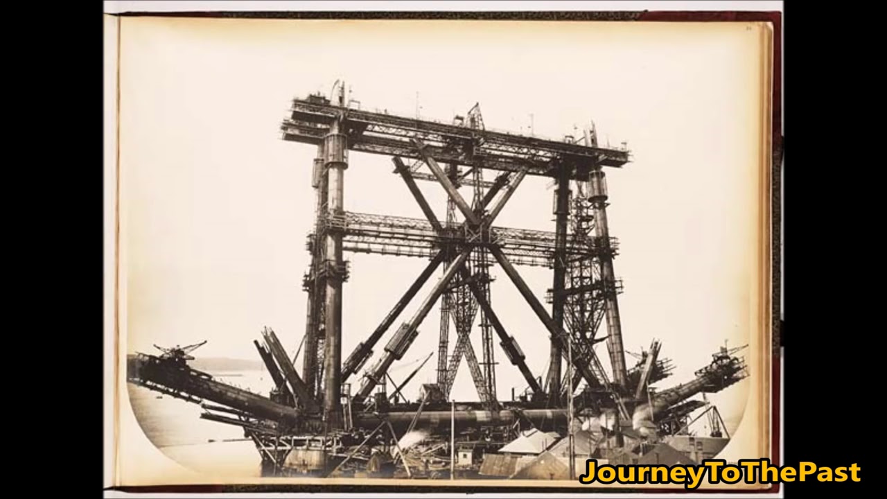 Construction of the Forth Bridge 1883 - -Photography Old Journey To The Past
