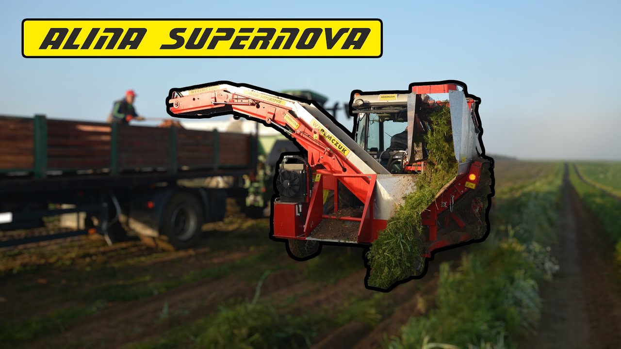 Alina Supernova carrot harvester + John Deere 8R & 8RX