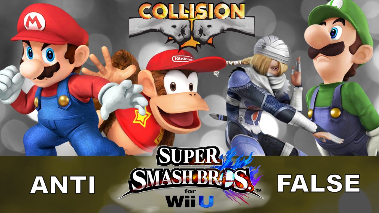 Smash Wii U Tournament Winners Finals - Anti (Mario/Diddy) vs LoF False (Luigi/Sheik) - Collision XI