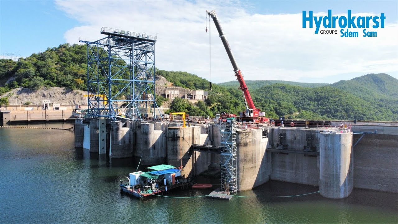 Kariba dam - Spillway gates rehabilitation - situation end of 2022