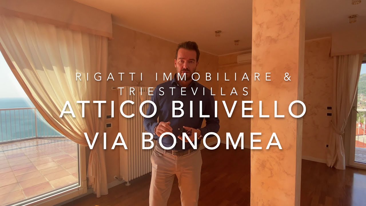 TRIESTE (Via Bonomea) - Attico bilivello in vendita