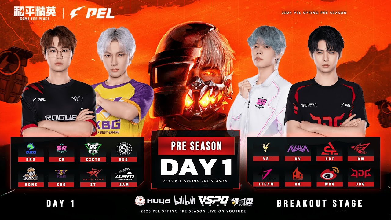 LIVE | 2025 PEL SPRING PRE SEASON  DAY 1 | BREAKOUT STAGE | 2025 年梅尔春季季前赛第一天