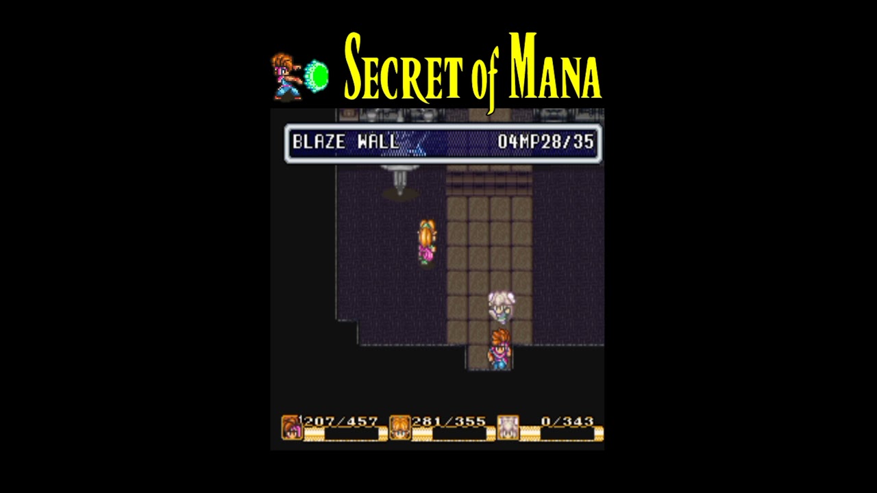 secret of mana SNES gameplay HD [boss]