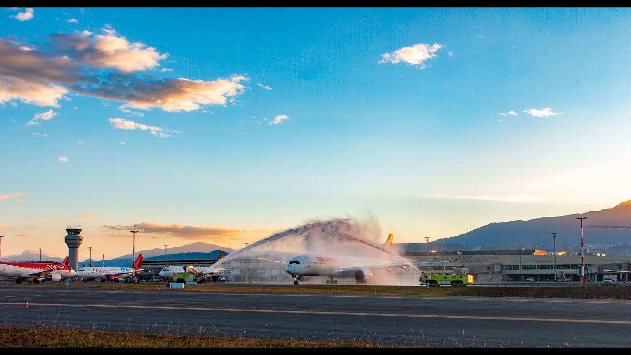Vuelo inaugural en Quito - Iberia A350