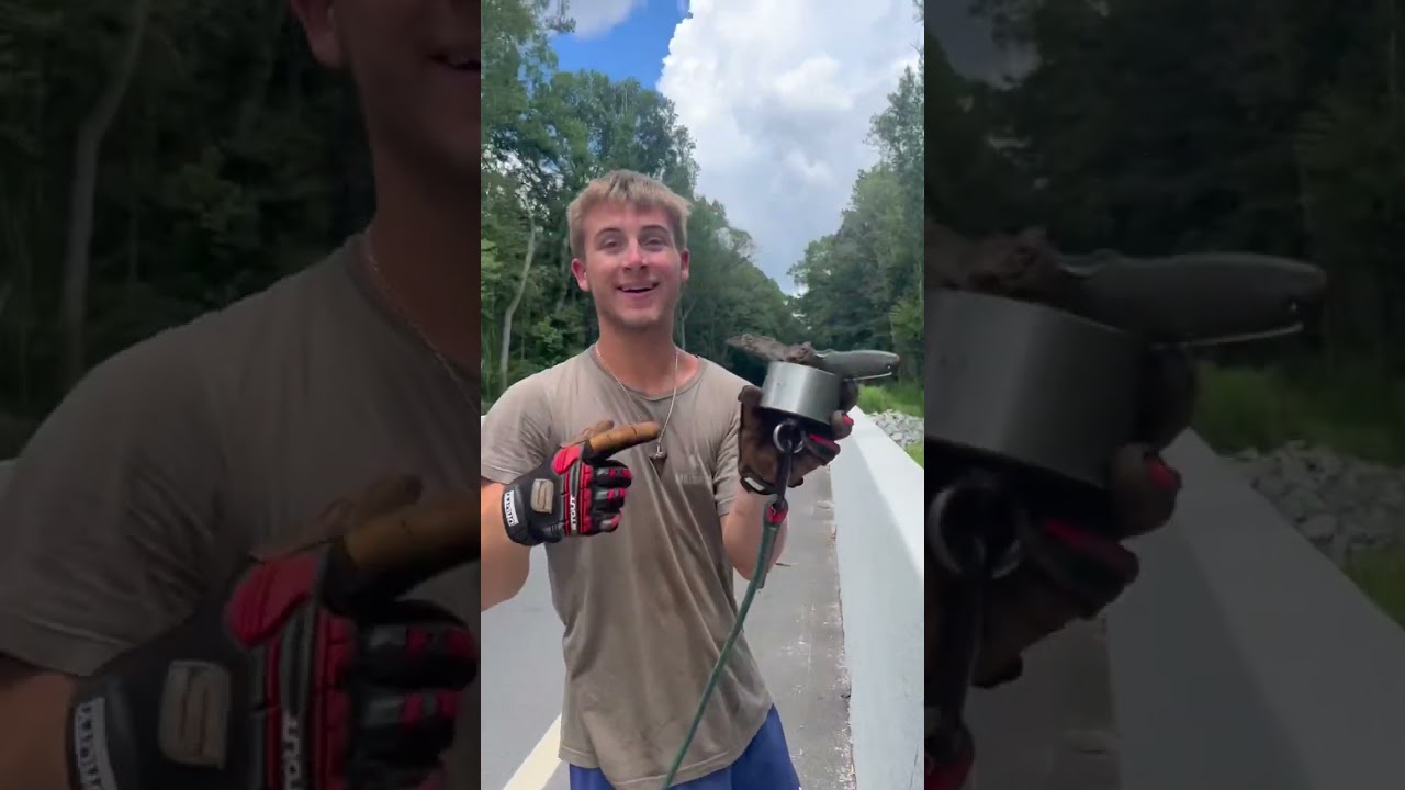 Giant Magnet Fishing For Lost Treasure #magnetfishing