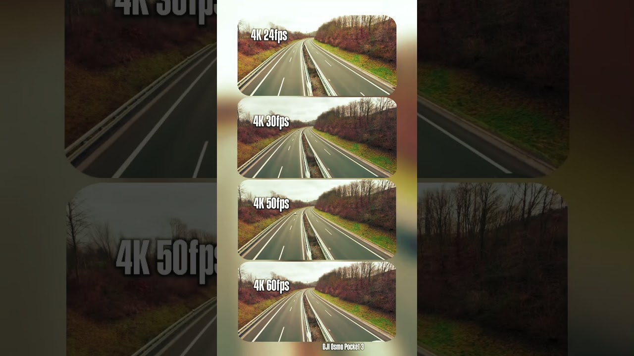 DJI Osmo Pocket 3 | Resolution Check | Comparisons | 4K 24fps 30fps 50fps and 60fps #shorts