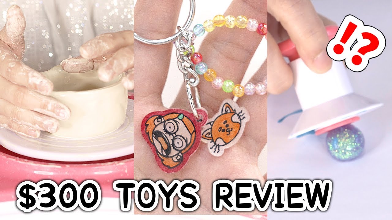 POTTERY KIT? Rating $300 ART TOYS - Turning Red, Mini Brands, Shrinky Dinks and more