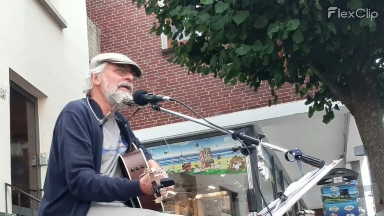 Blowing in the Wind - Bob Dylan // Cover von Jürgen Radojewski (wattenklang)/ Straßenmusik in Esens