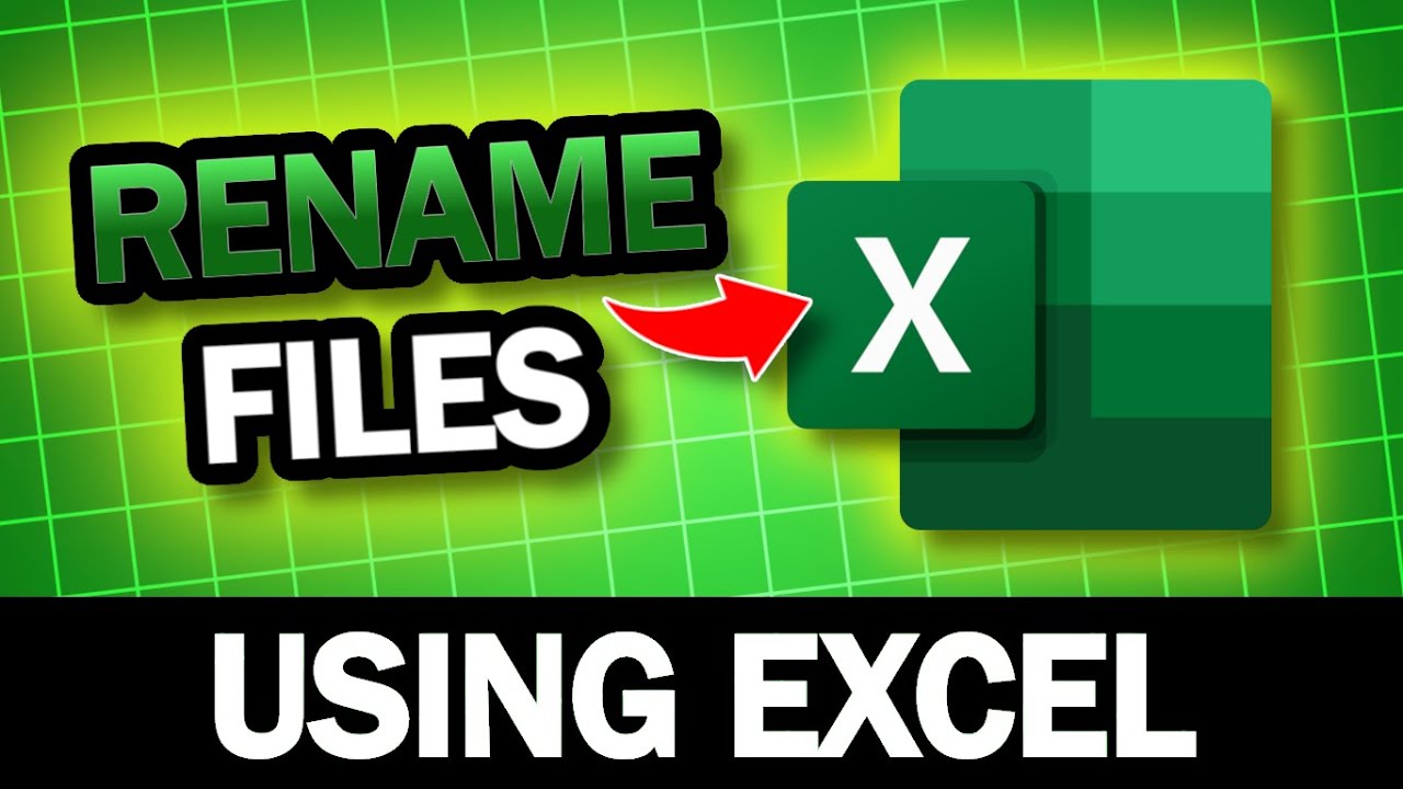 Rename Multiple Files Using Excel With This Tip
