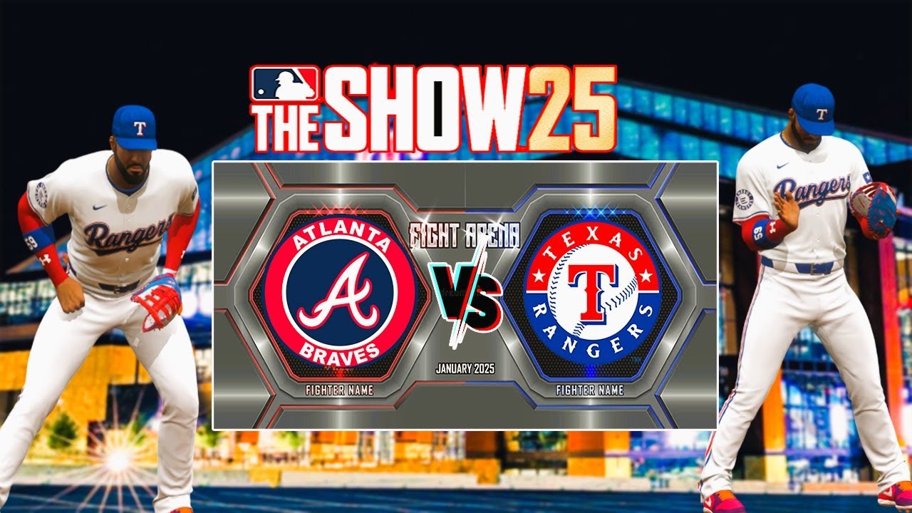 ⚾MLB The Show 25✈️-TEXAS RANGERS 🆚ATLANTA BRAVES!-🫵-RTTS-🔴EN VIVO🔴