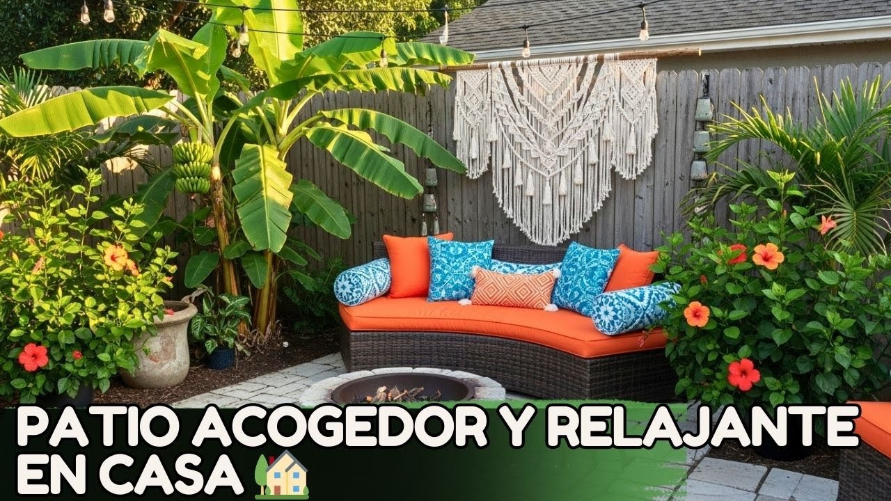 TRANSFORMA TU PATIO EN UN RINCÓN DE PAZ Y TRANQUILIDAD 🌸