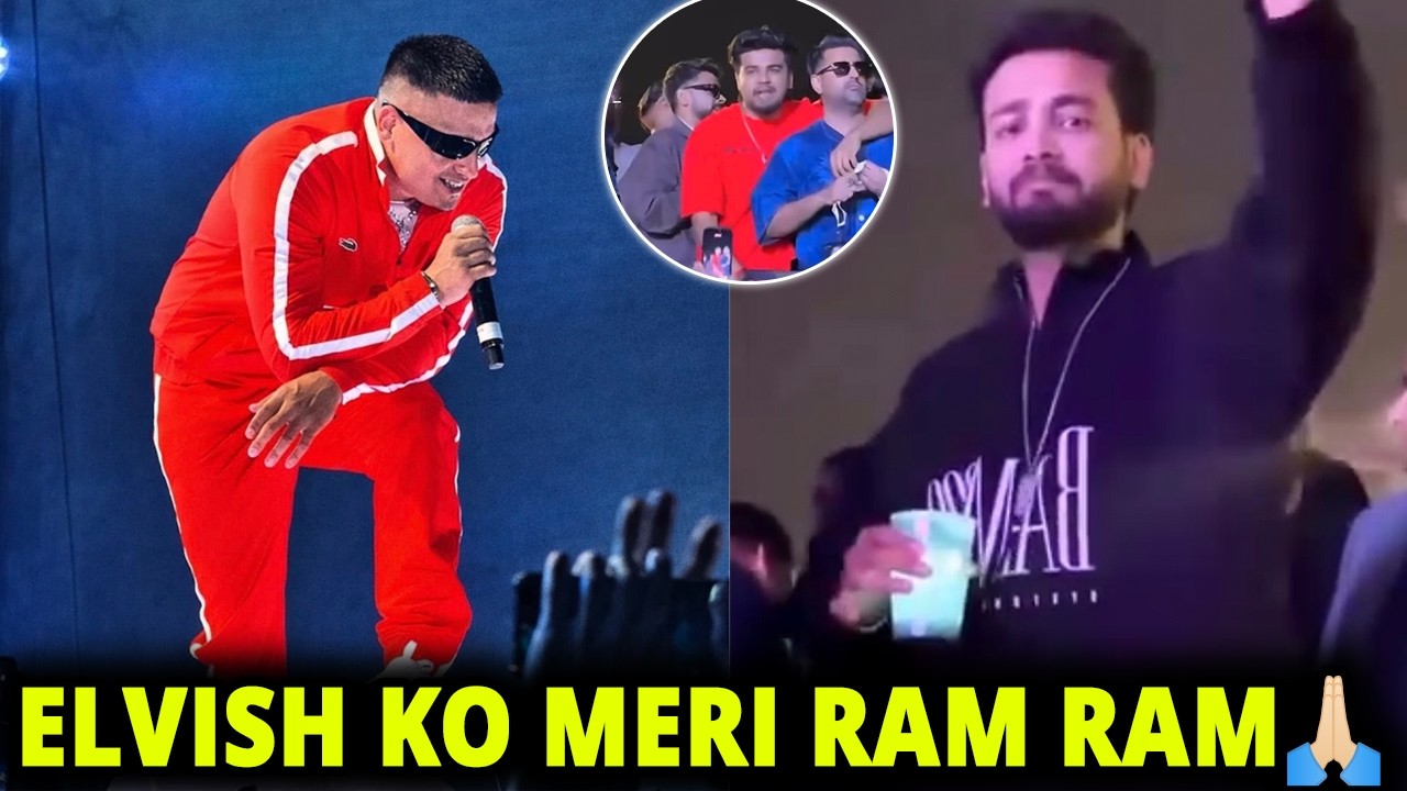 OMG🔥- Elvish Yadav Power Dhanda Nyoliwala Greets Him Ram Ram In Concert