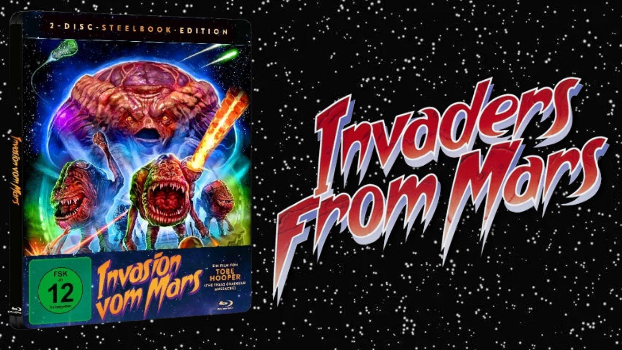 Invaders From Mars Bluray Steelbook From Koch Films.