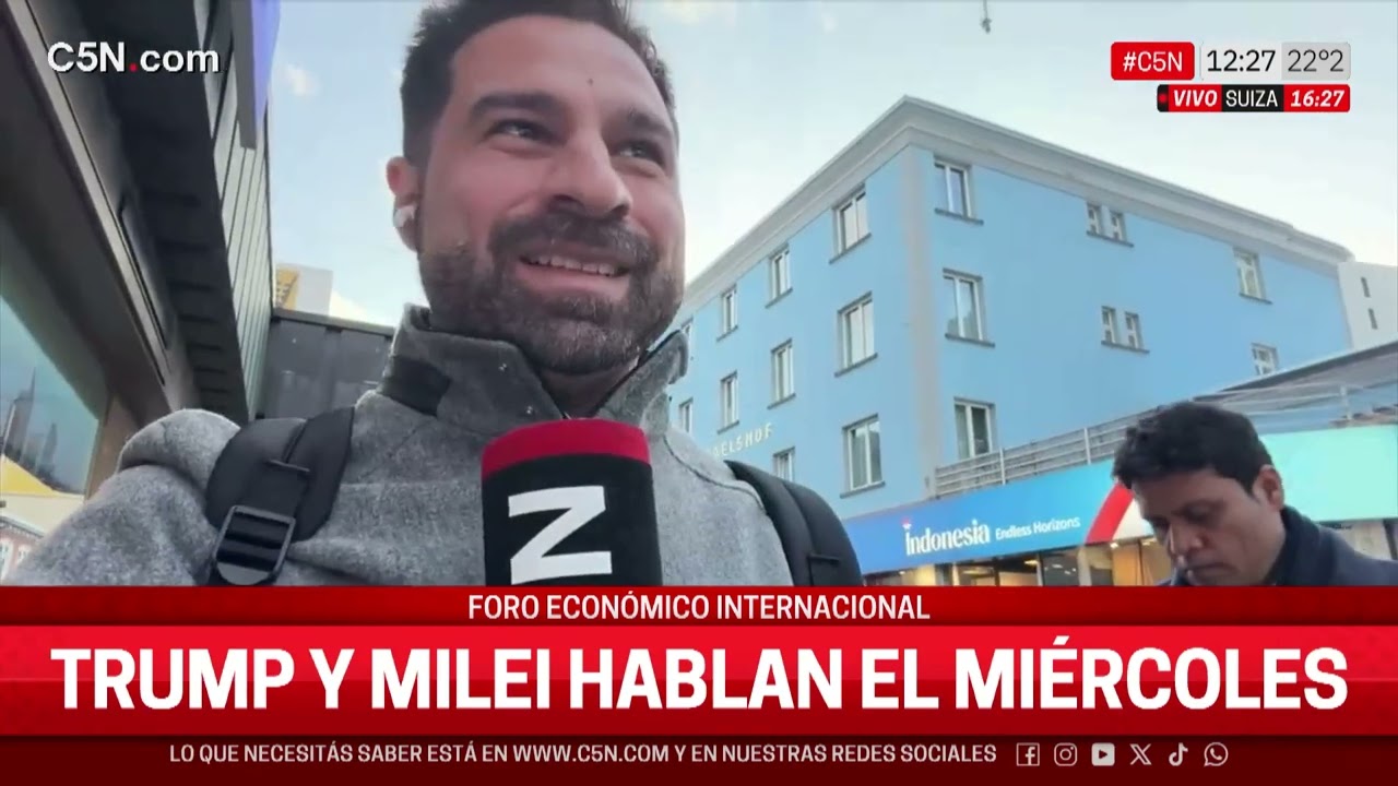 Foro ECONÓMICO INTERNACIONAL: MILEI y TRUMP, JUNTOS en DAVOS