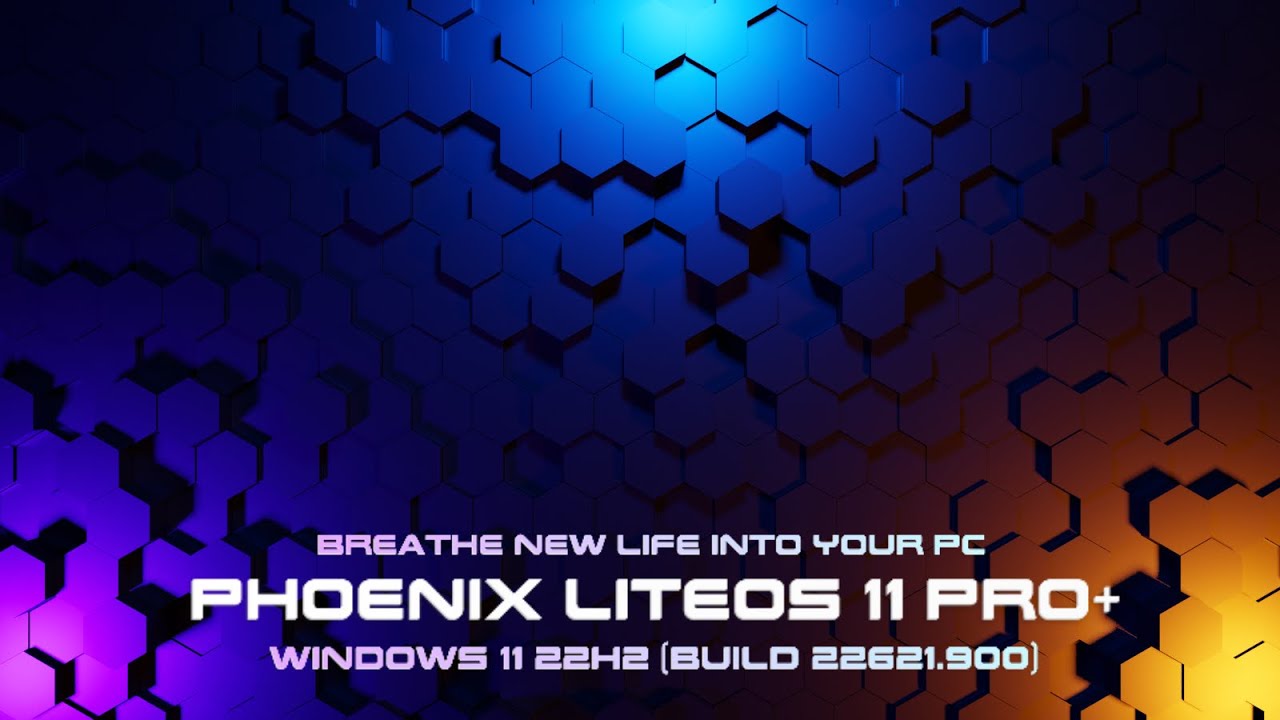 Phoenix LiteOS 11 Pro+ (22621.900) &bull; Windows 11 22H2 Reborn.