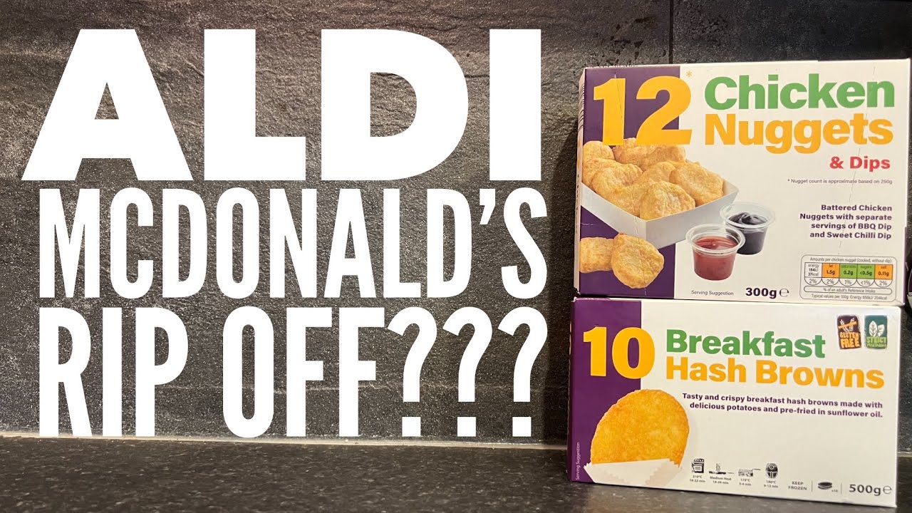 Aldi 12 Chicken Nuggets & Dips With Aldi 10 Breakfast Hash Browns Review