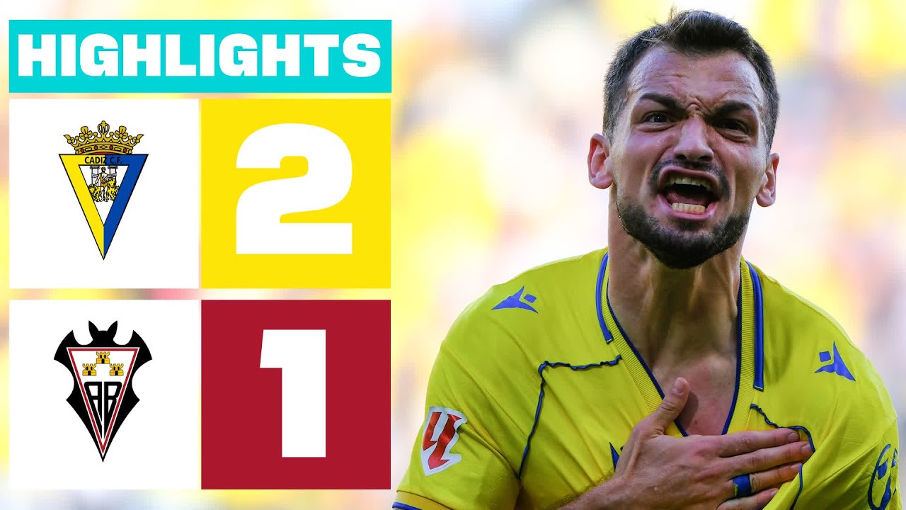 CÁDIZ CF 2 - 1 ALBACETE BP | RESUMEN LALIGA HYPERMOTION