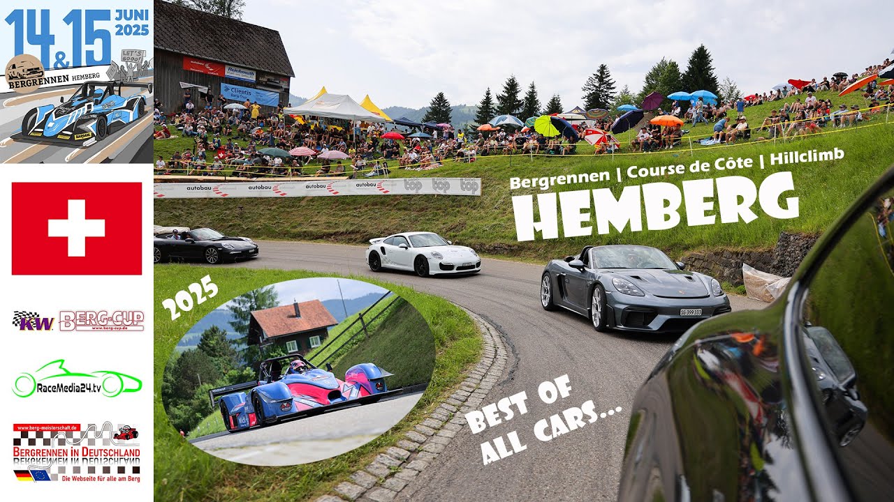 Wyscig G&oacute;rski Hemberg 2025 | Best of all Cars | Szwajcarski Championship | Niemiecki Berg Cup | BiD