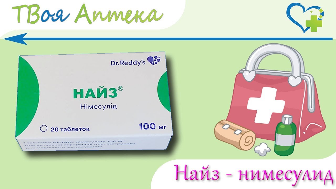 Найз таблетки - показания (видео инструкция) описание, отзывы - Нимесулид