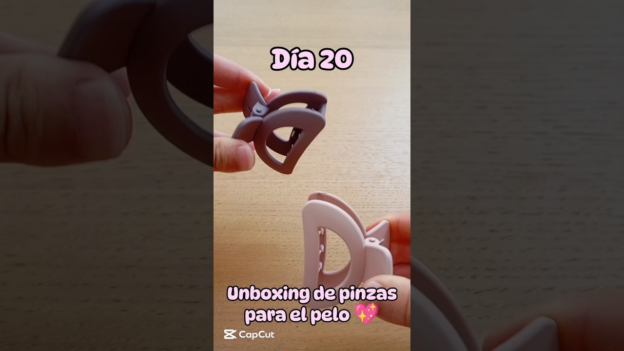 🎀 D&iacute;a 20 | Unboxing de pinzas para el pelo 💖 #100k #unboxing #pinzas