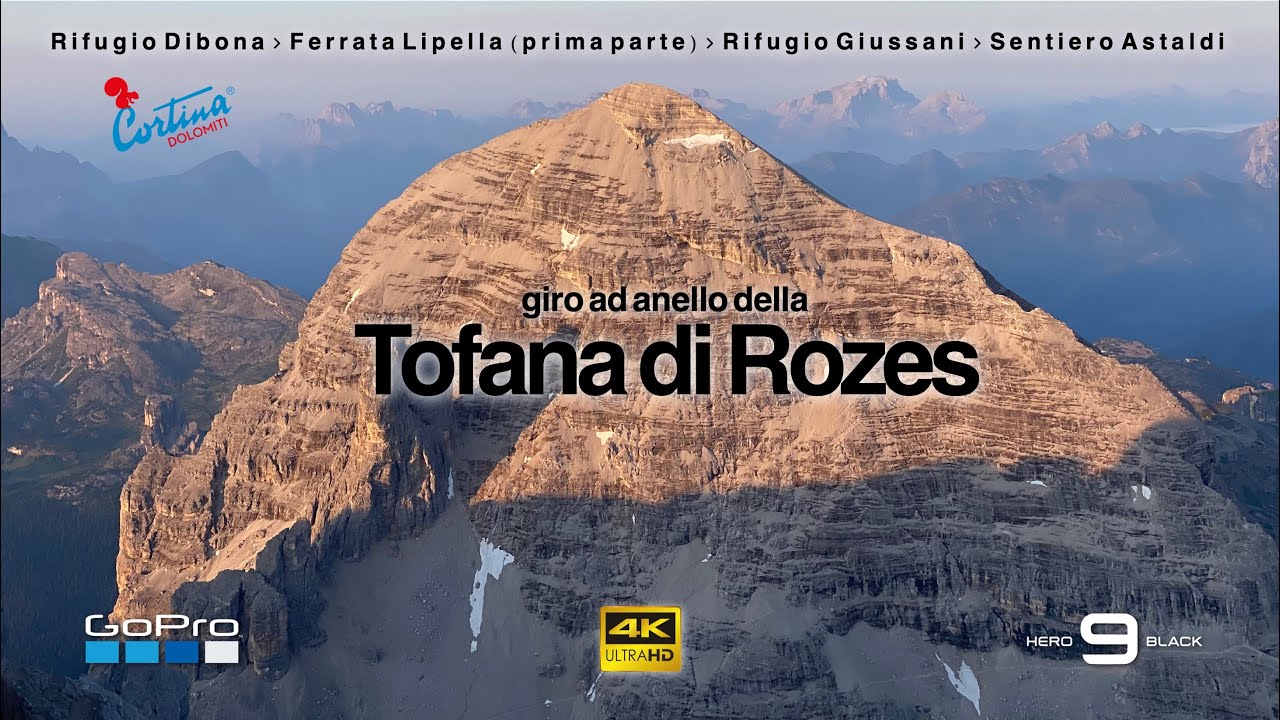 Giro ad anello della TOFANA DI ROZES - Dibona, Lipella, Giussani, Astaldi | Cortina - Dolomiti [4K]