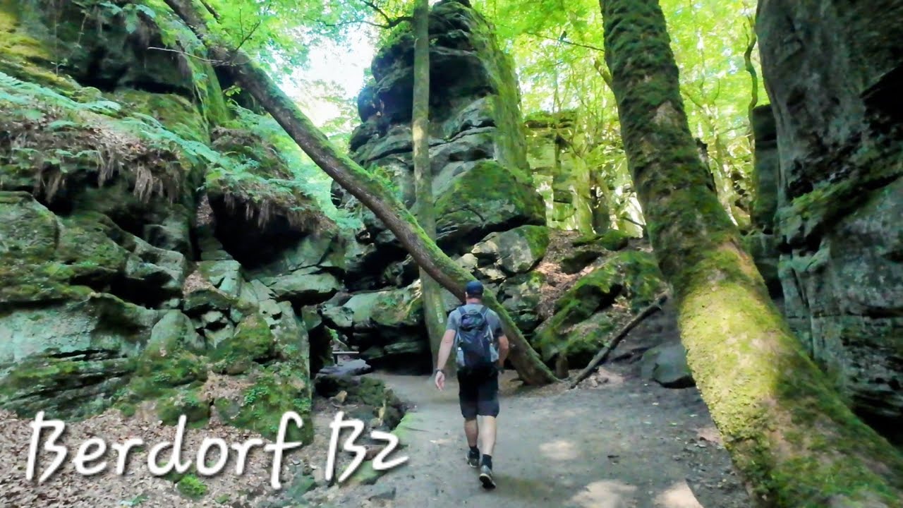 Berdorf B2 - Höhlen, Schluchten, Felsspalten & Dunkle Passagen im Müllerthal #luxemburg #trail