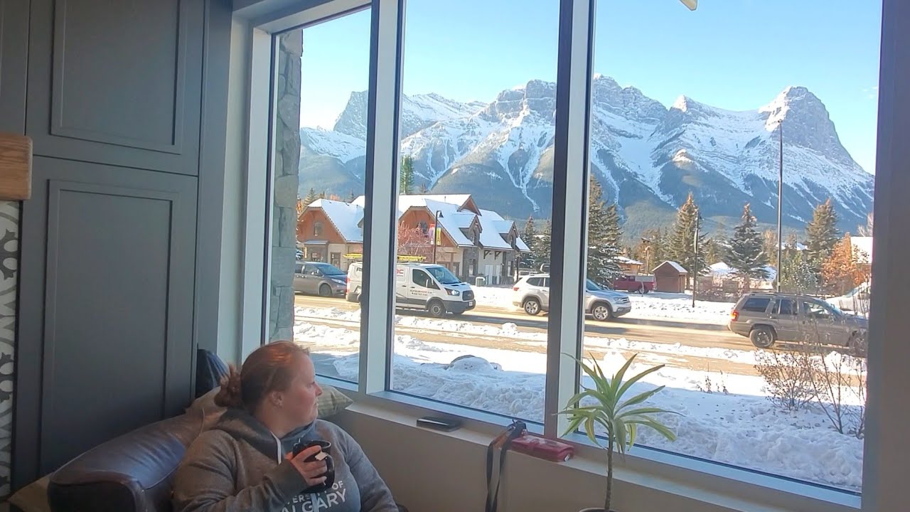 Canmore. Beamer's. Best coffee with a view in town!!!