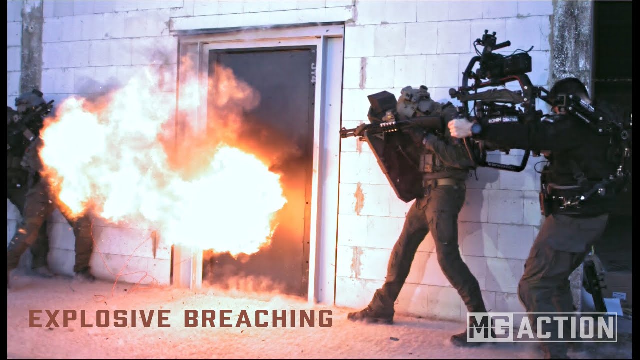 SLOW MO footage of CQB & EXPLOSIVE BREACHING 💥 - testing the new INVISIO V20/T7 Headset