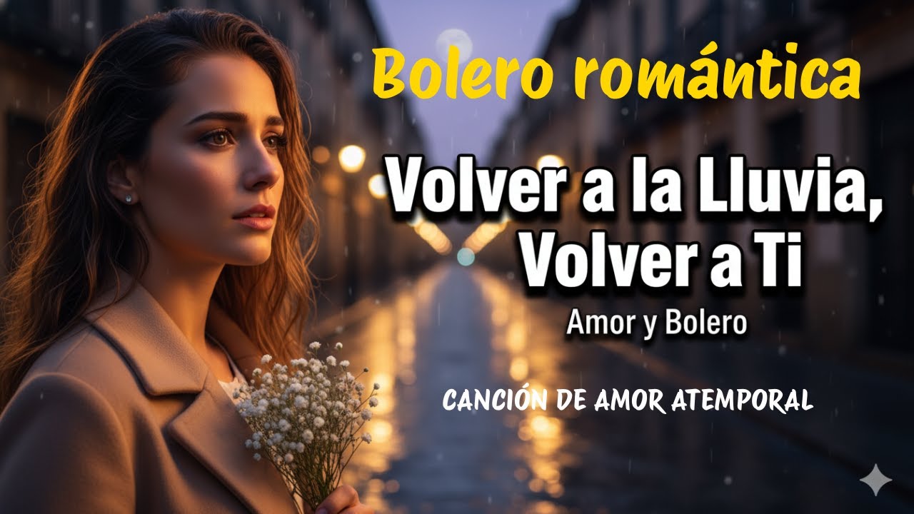 Volver a la Lluvia, Volver a Ti, Bolero Romántico Español, Letra, Amor y Bolero