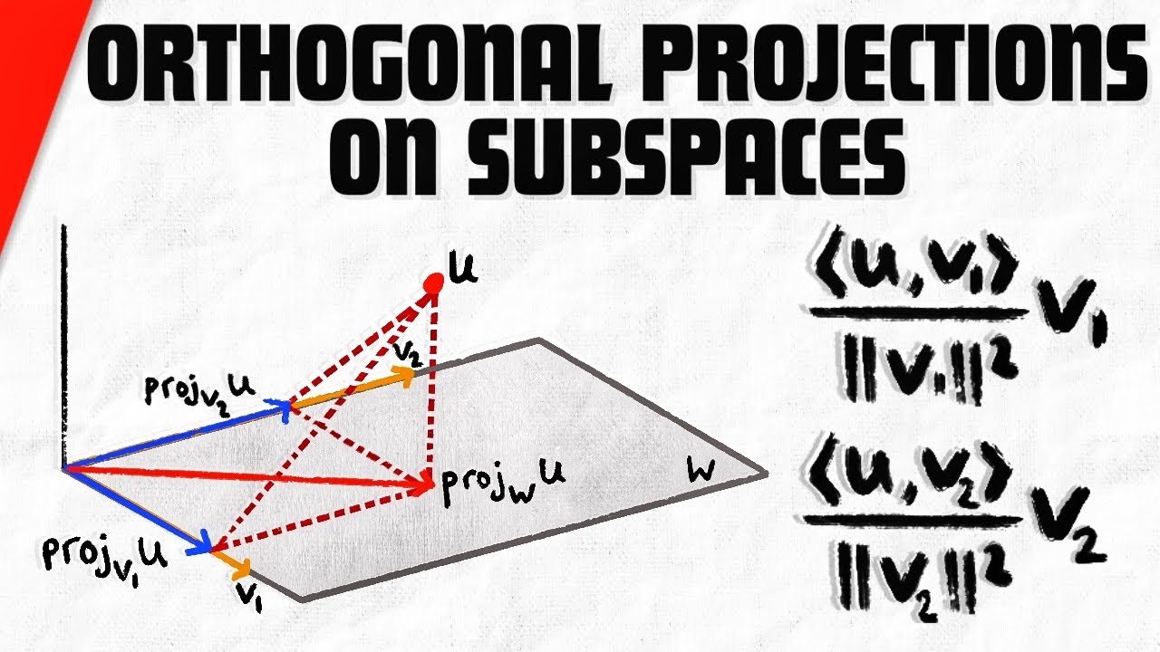 Orthogonal Projections on Inner Product Subspaces | Linear Algebra