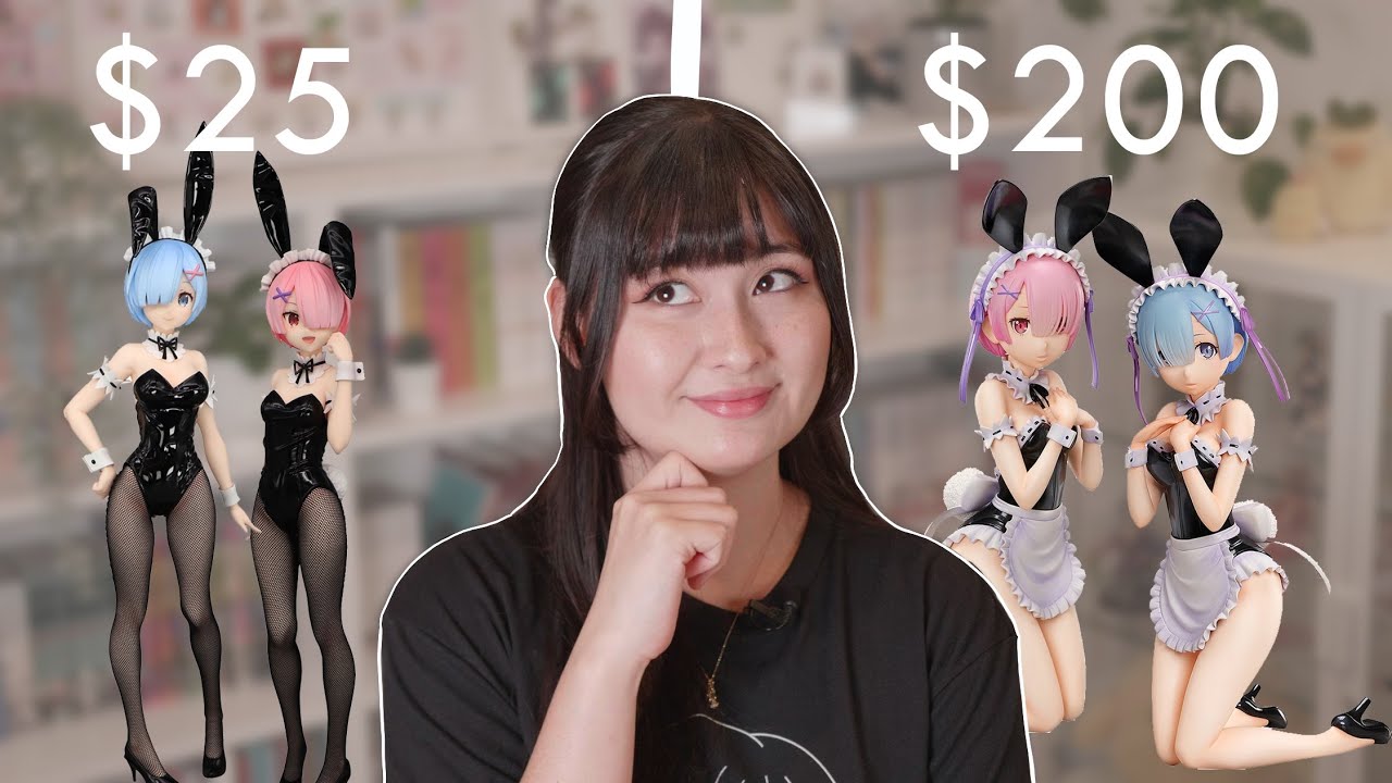 $20 Vs. $200 Bunny Girl Figure 👯‍♀️ Rem & Ram Figure Unboxing and Showdown!