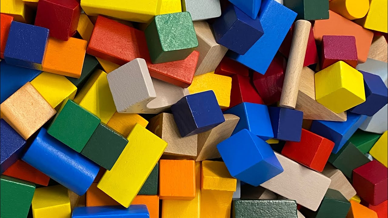 Wooden Building Blocks - Satisfying and Relaxing ASMR
