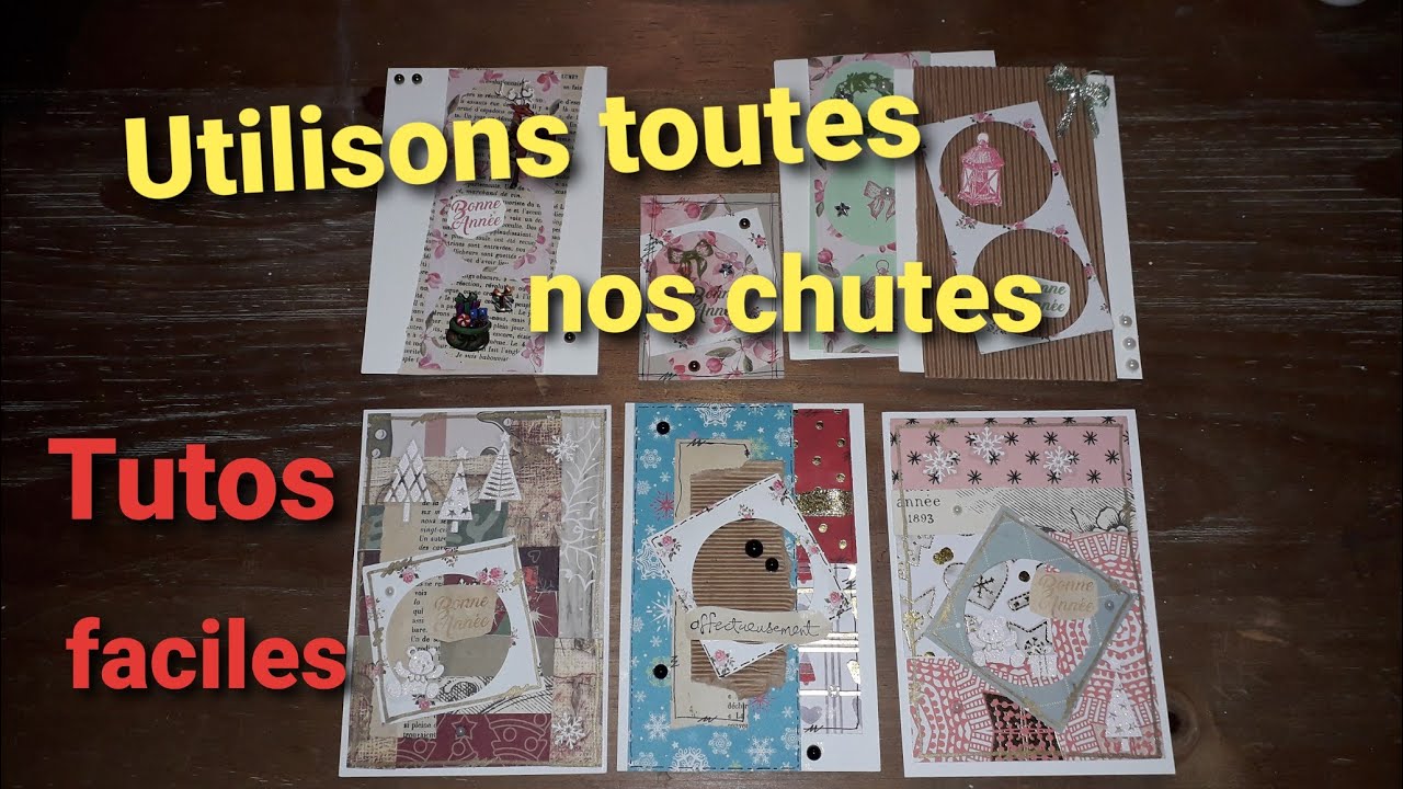 Tutos cartes de voeux 100% chutes.