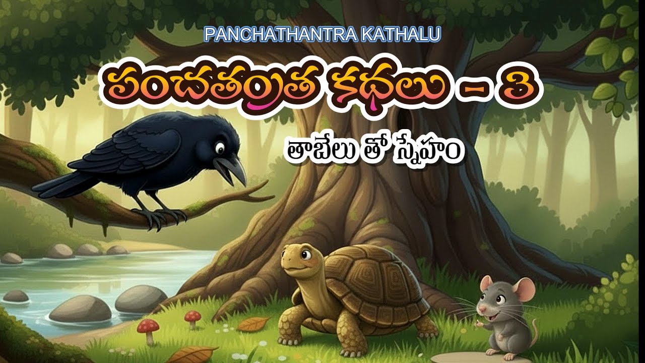 #పంచతంత్ర కథలు-3|PANCHATHANTRA STORIES|తాబేలుతోస్నేహం |Telugufairytales|#panchatantrastoriesforkids