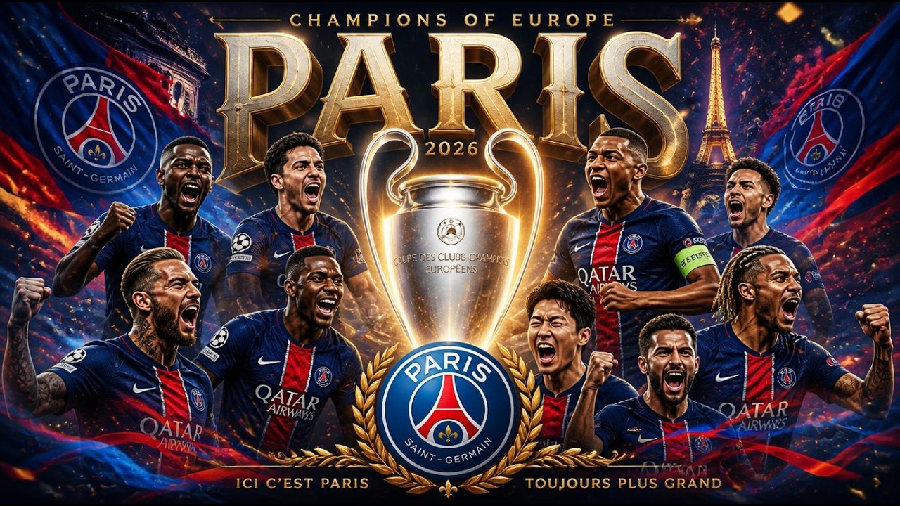 PSG Champions League 2026 Anthem 🏆 Paris Reigns Europe Again | Shakira X PSG inspired Celebration