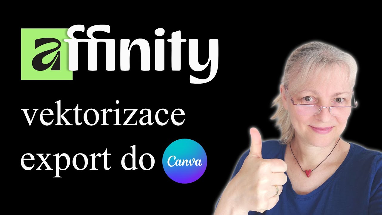 Affinity by Canva tutorial - jak vektorizovat logo, export do Canvy